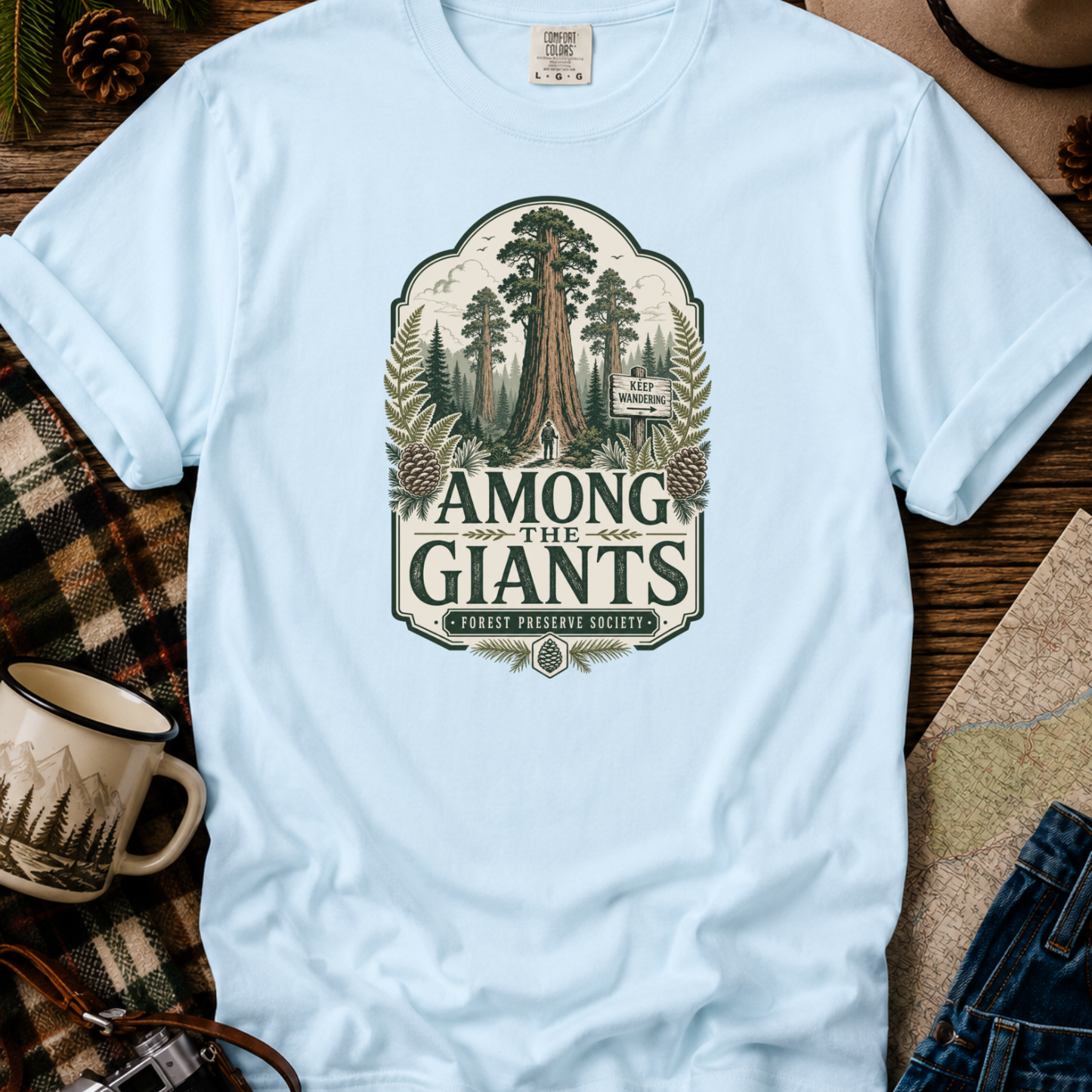 Vintage Redwood Forest Graphic Tee