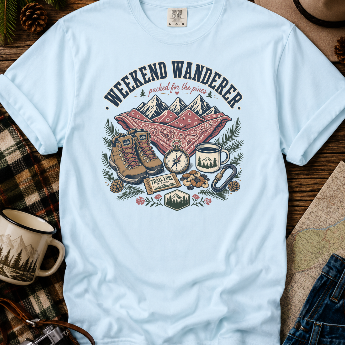 Weekend Wanderer Adventure Graphic Tee