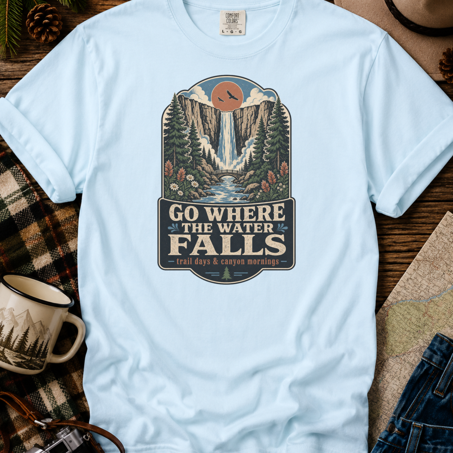 Go Where the Water Falls T-Shirt