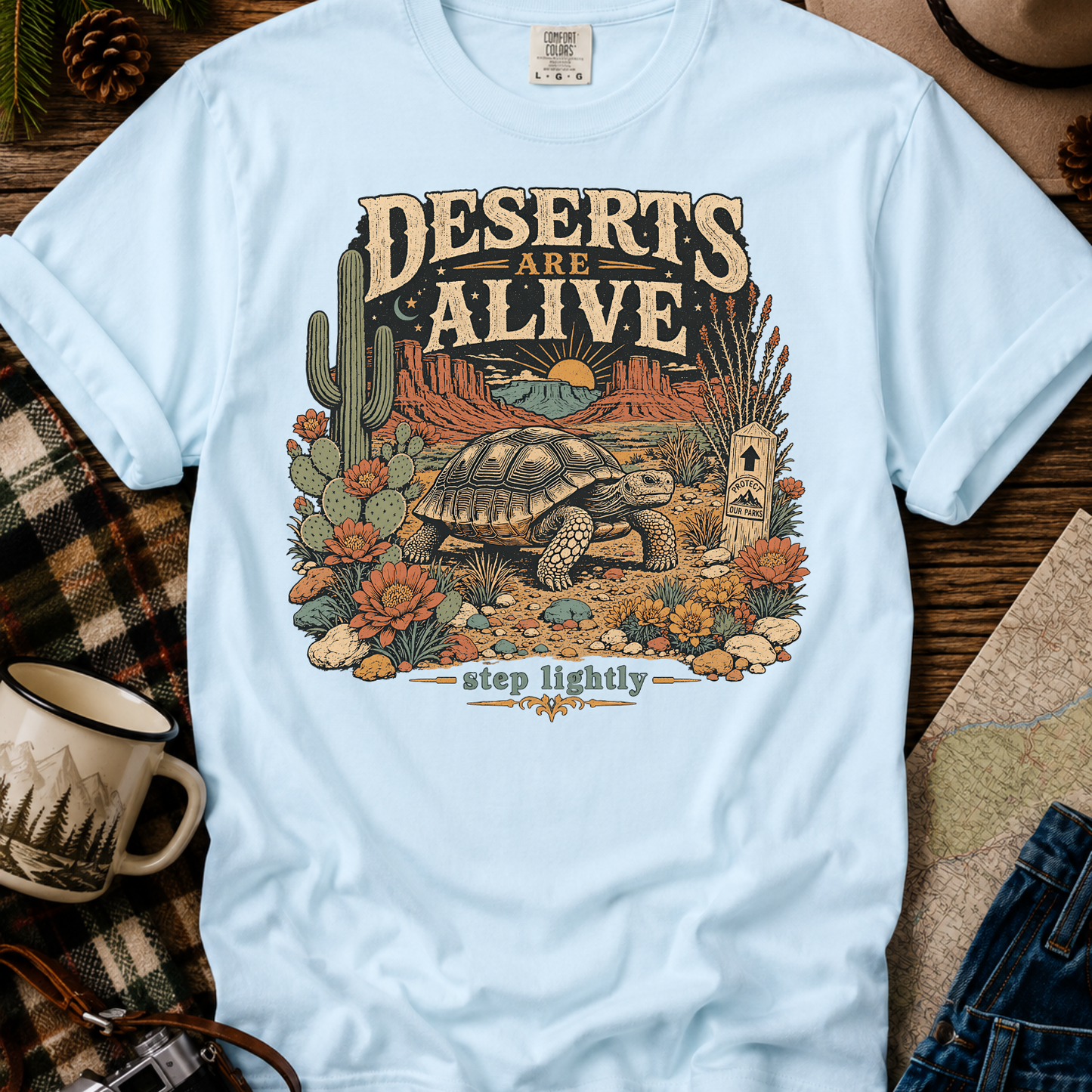 Vintage Desert Scene T- shirt