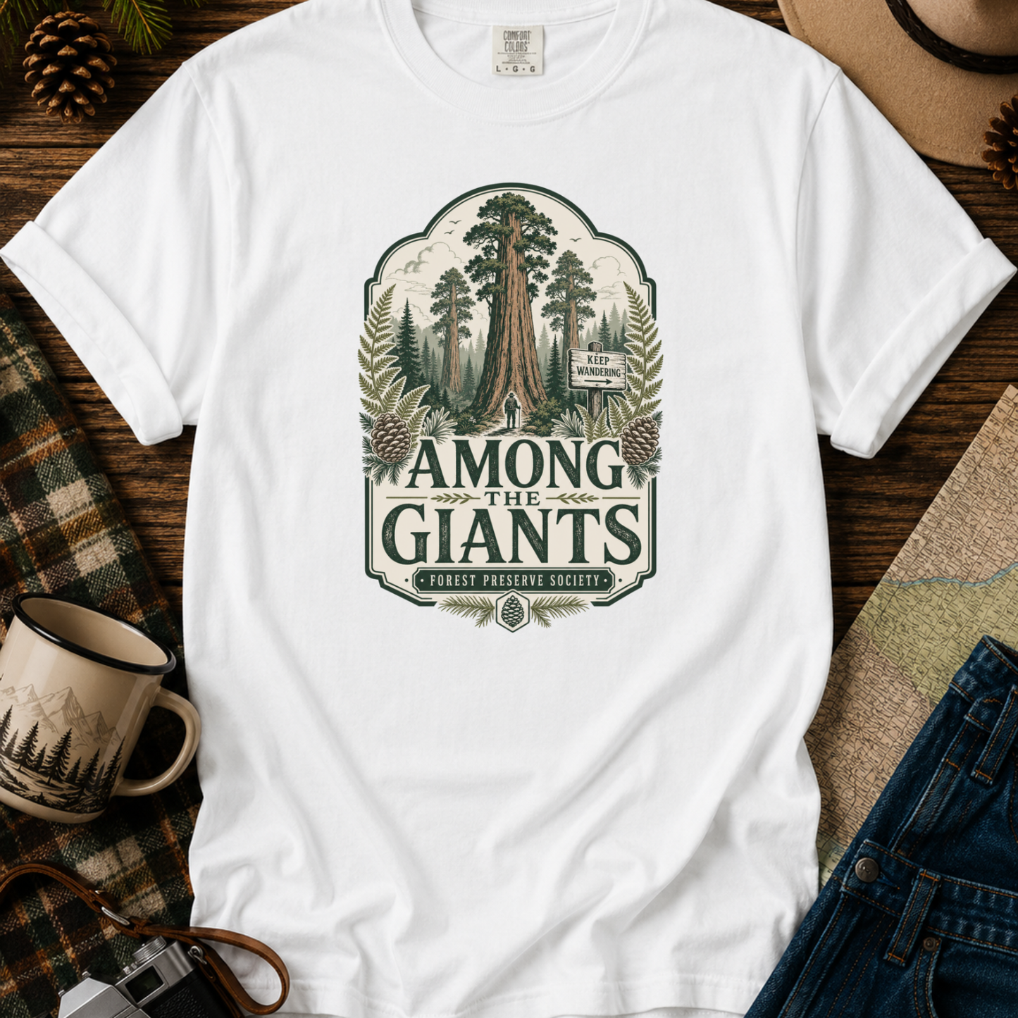 Vintage Redwood Forest Graphic Tee