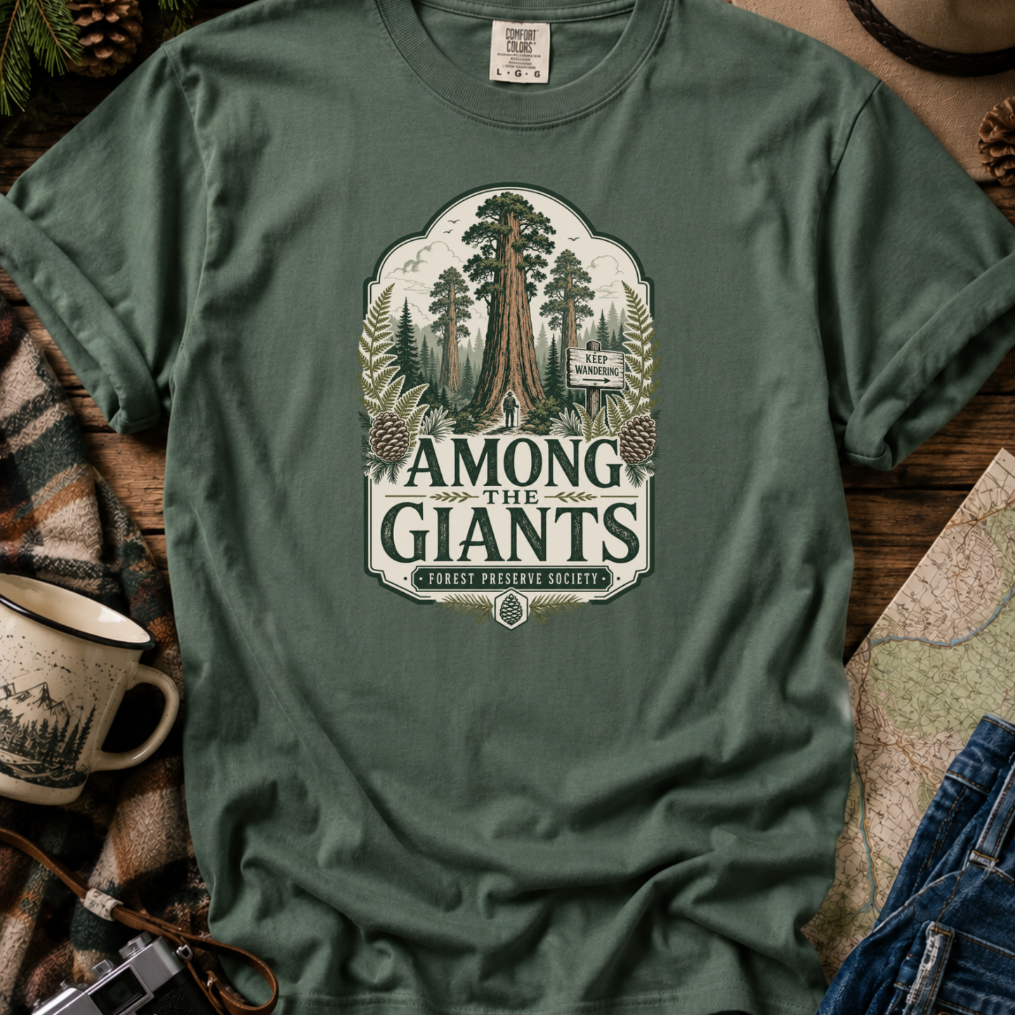 Vintage Redwood Forest Graphic Tee