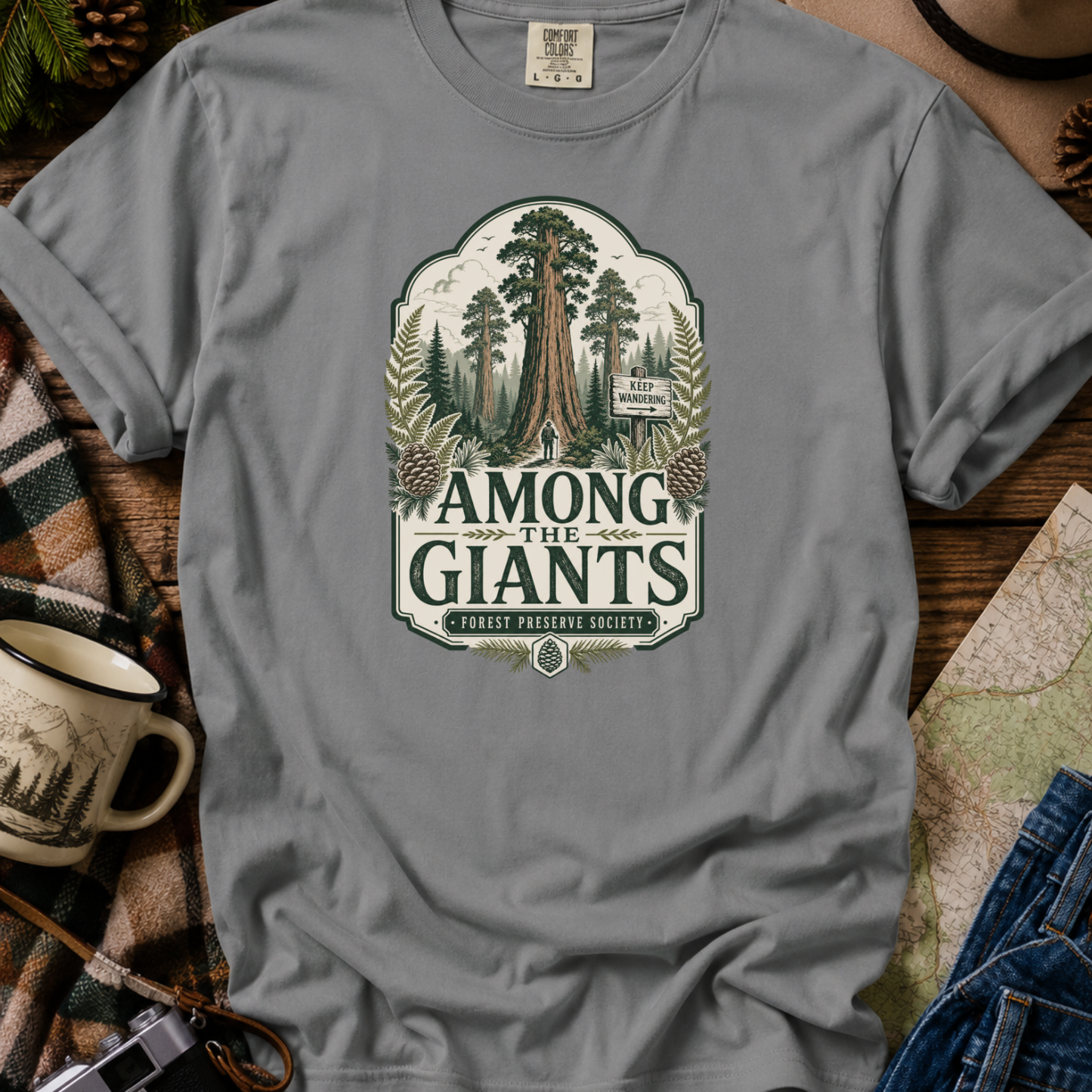 Vintage Redwood Forest Graphic Tee
