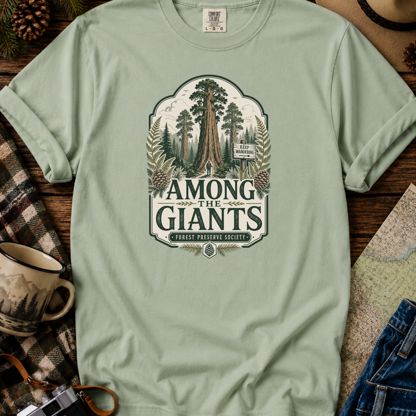 Vintage Redwood Forest Graphic Tee