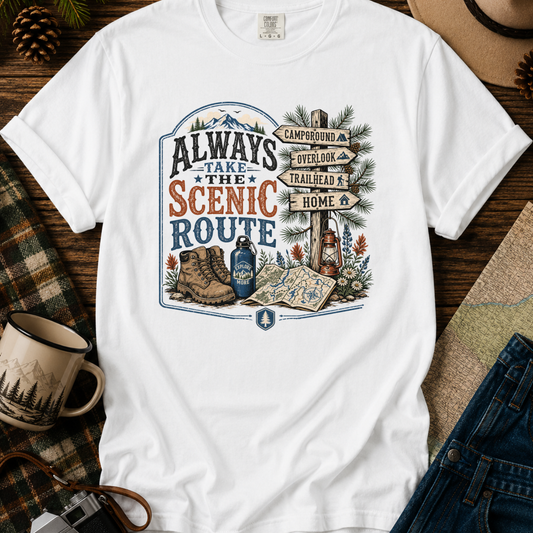 Scenic Route Adventure Graphic Tee