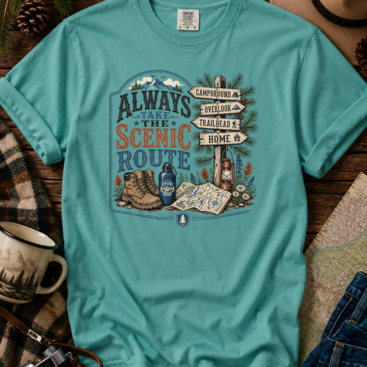 Scenic Route Adventure Graphic Tee