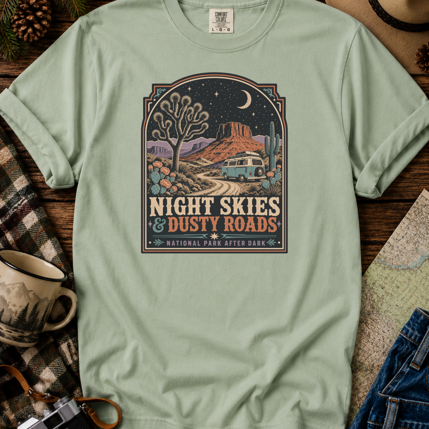 Night Skies & Dusty Roads Graphic T-Shirt