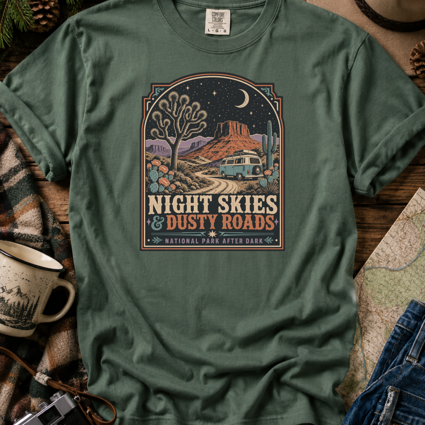 Night Skies & Dusty Roads Graphic T-Shirt