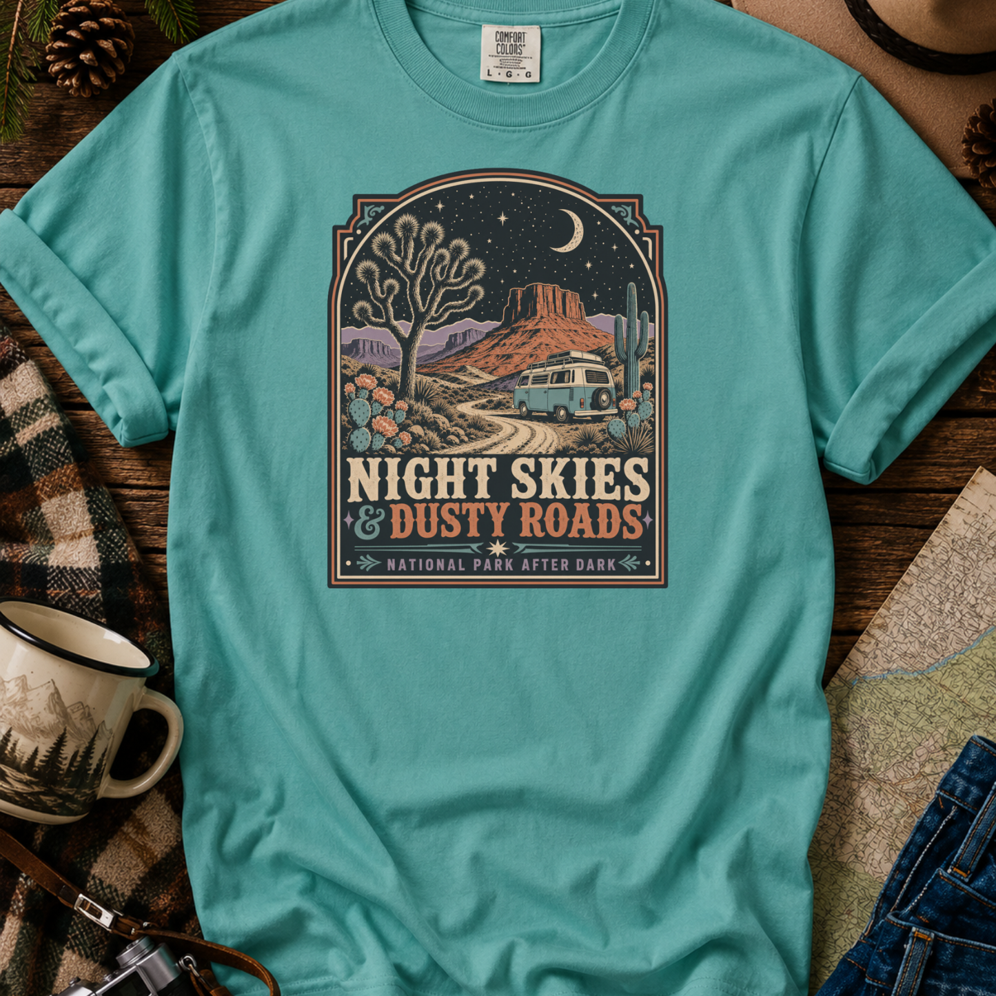 Night Skies & Dusty Roads Graphic T-Shirt