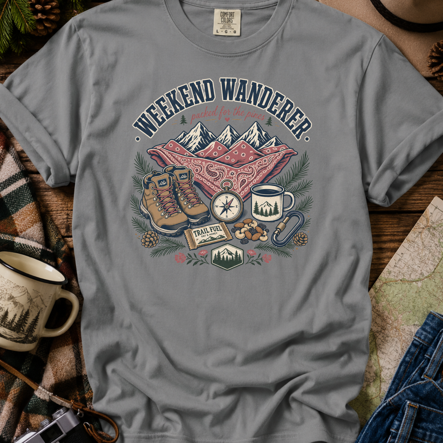Weekend Wanderer Adventure Graphic Tee