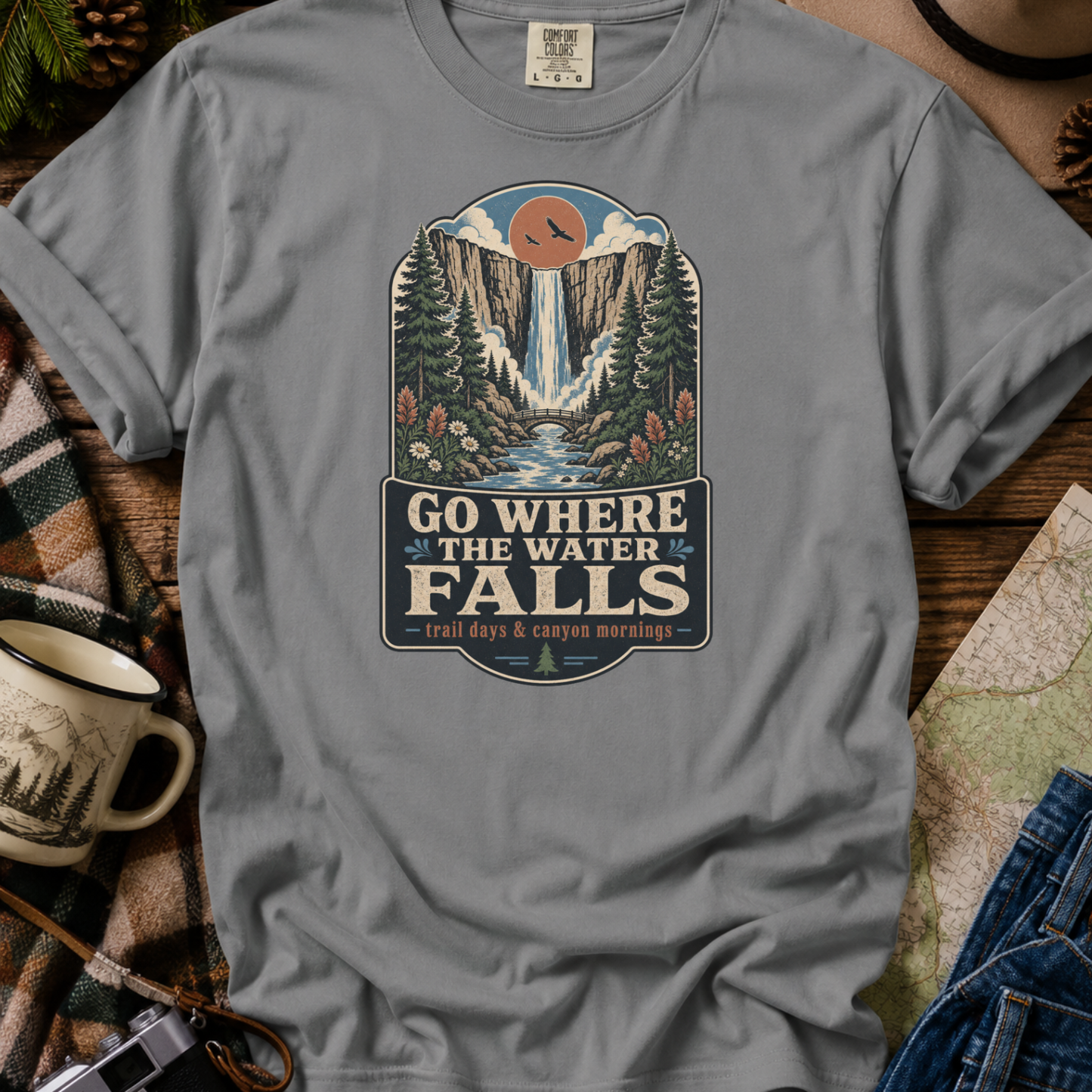 Go Where the Water Falls T-Shirt