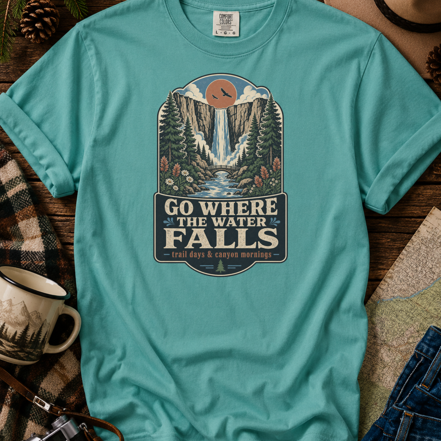 Go Where the Water Falls T-Shirt