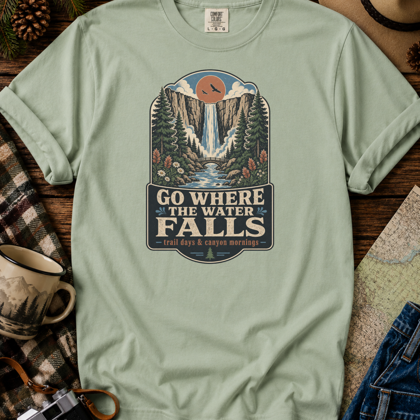 Go Where the Water Falls T-Shirt