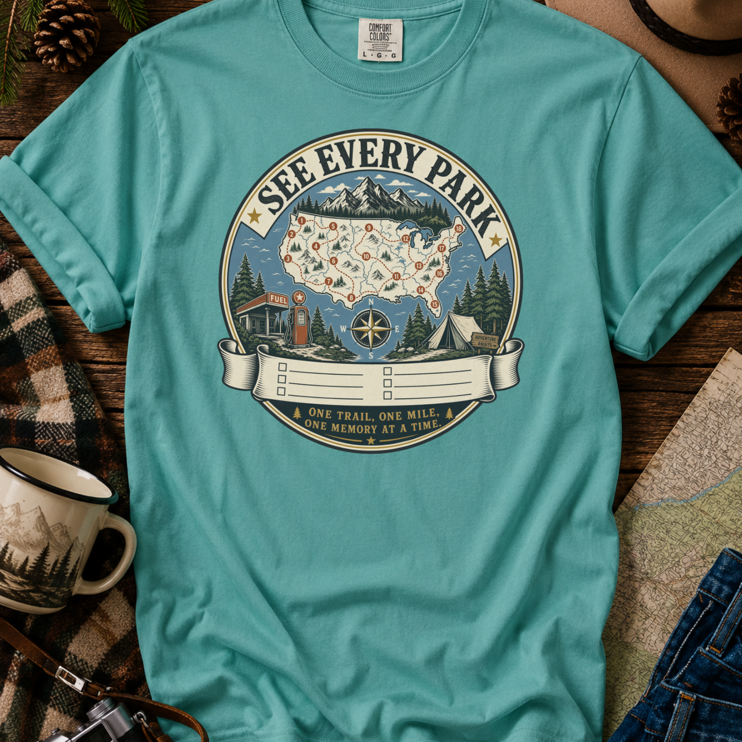 See Every Park T-Shirt National Park Tee
