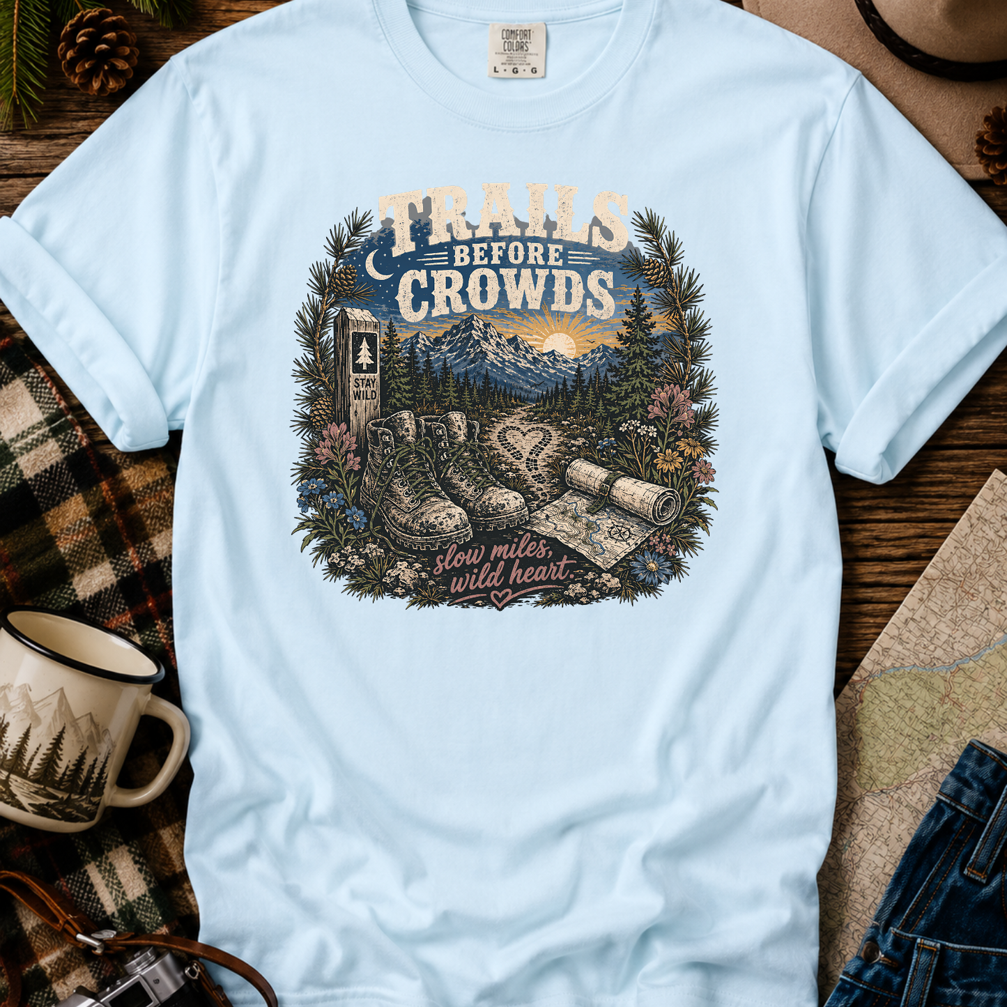Trails Before Crowds T-Shirt