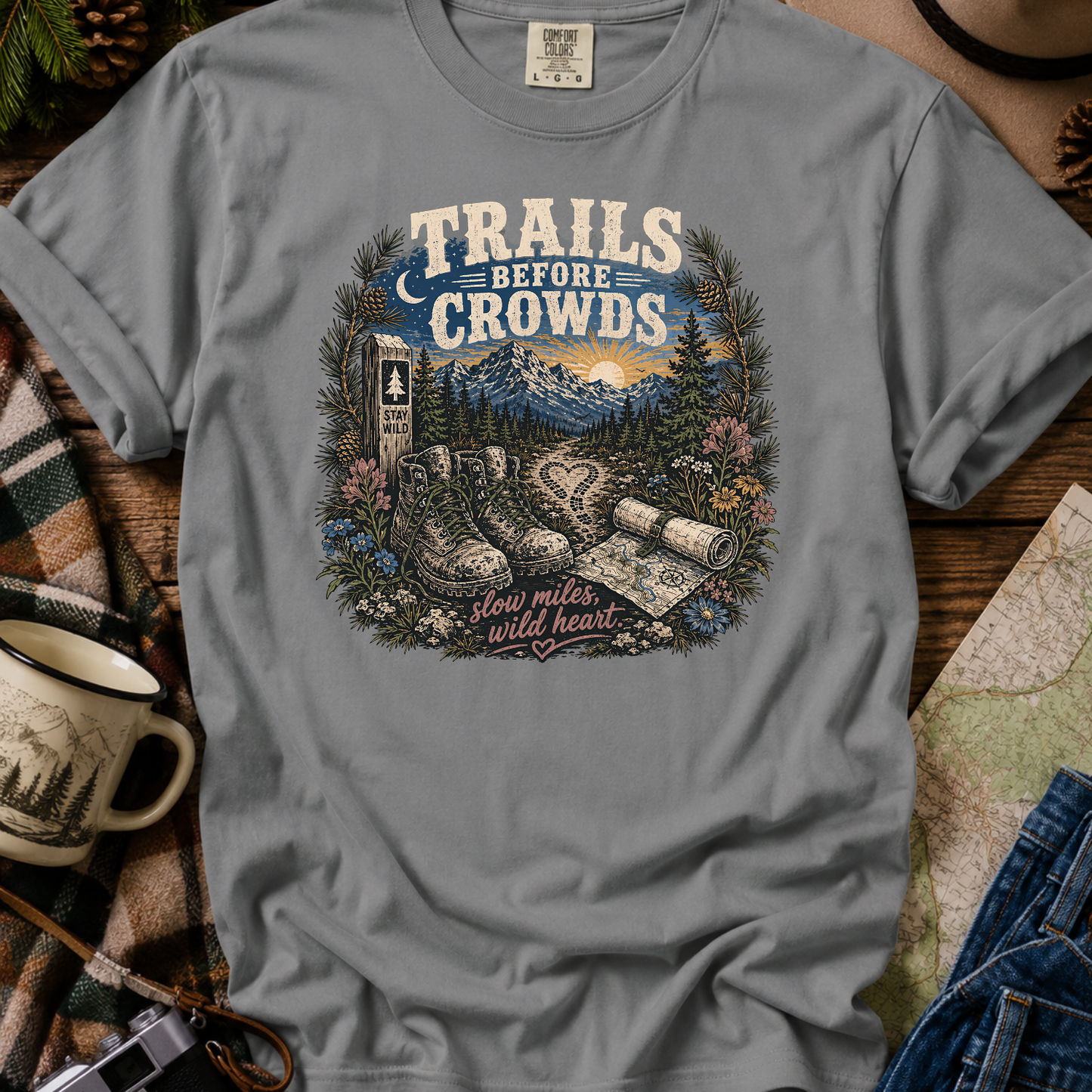 Trails Before Crowds T-Shirt