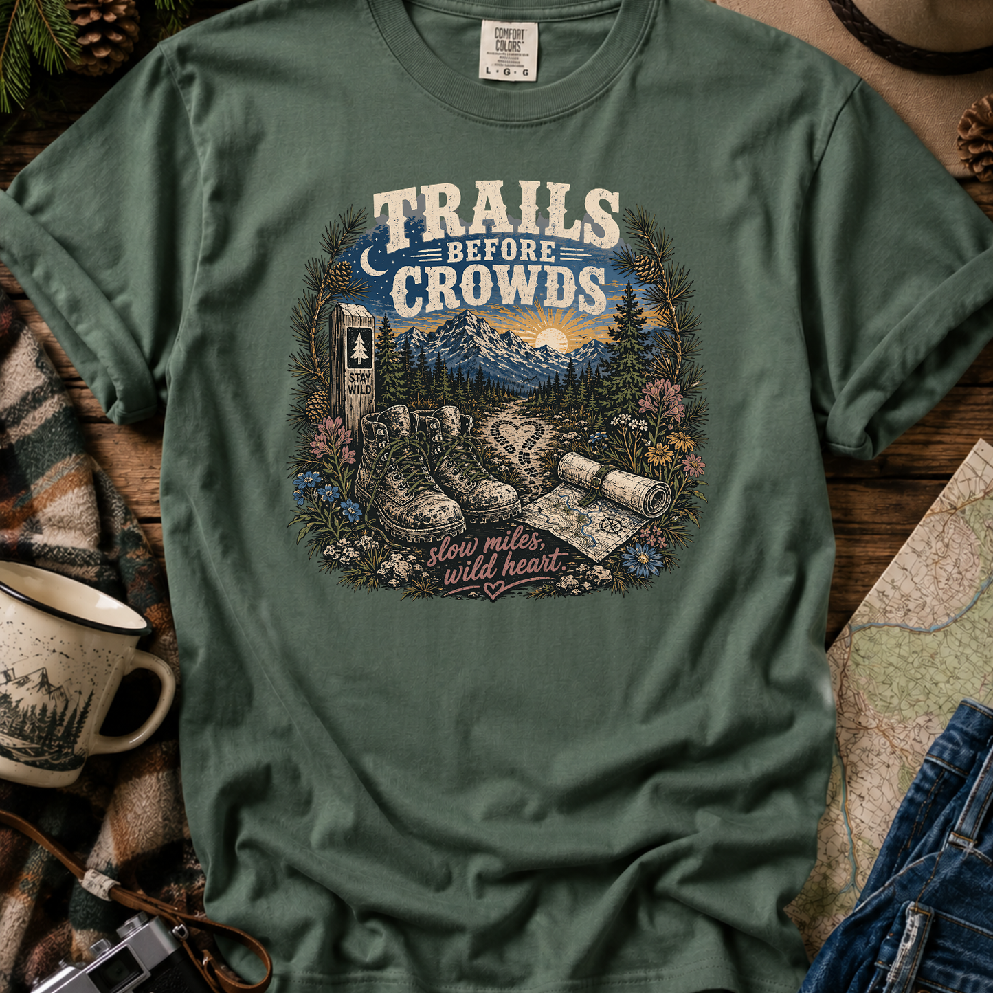 Trails Before Crowds T-Shirt