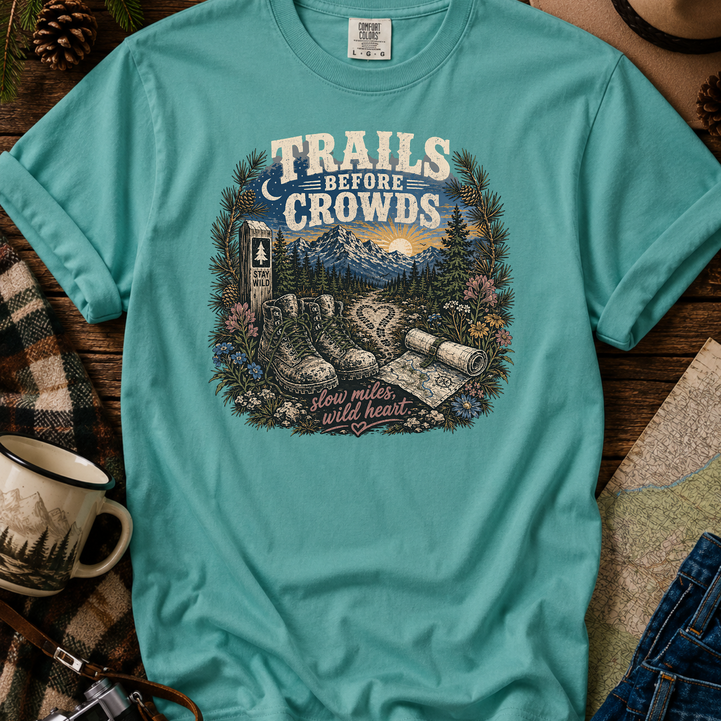 Trails Before Crowds T-Shirt