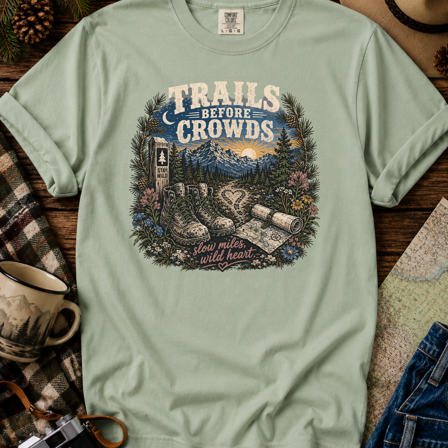 Trails Before Crowds T-Shirt