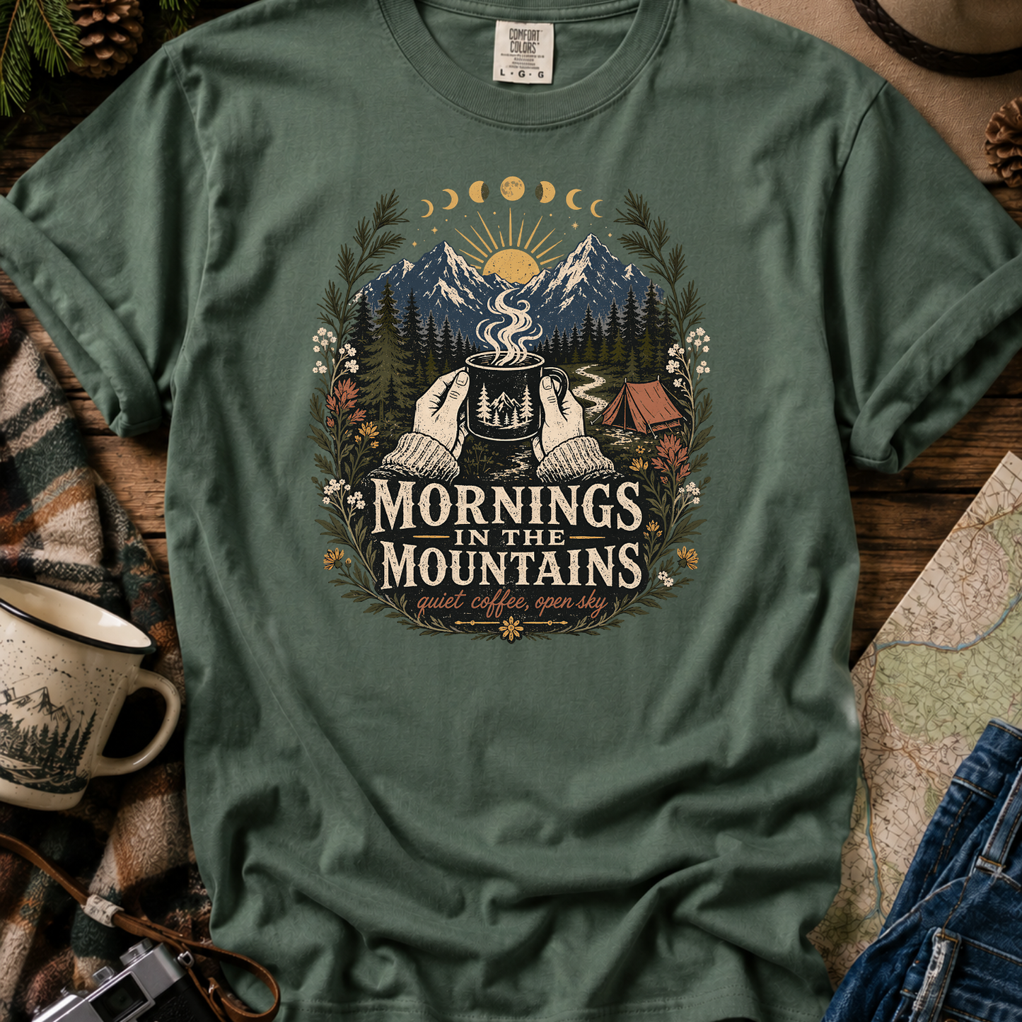 Mornings in the Mountains Graphic T-Shirt