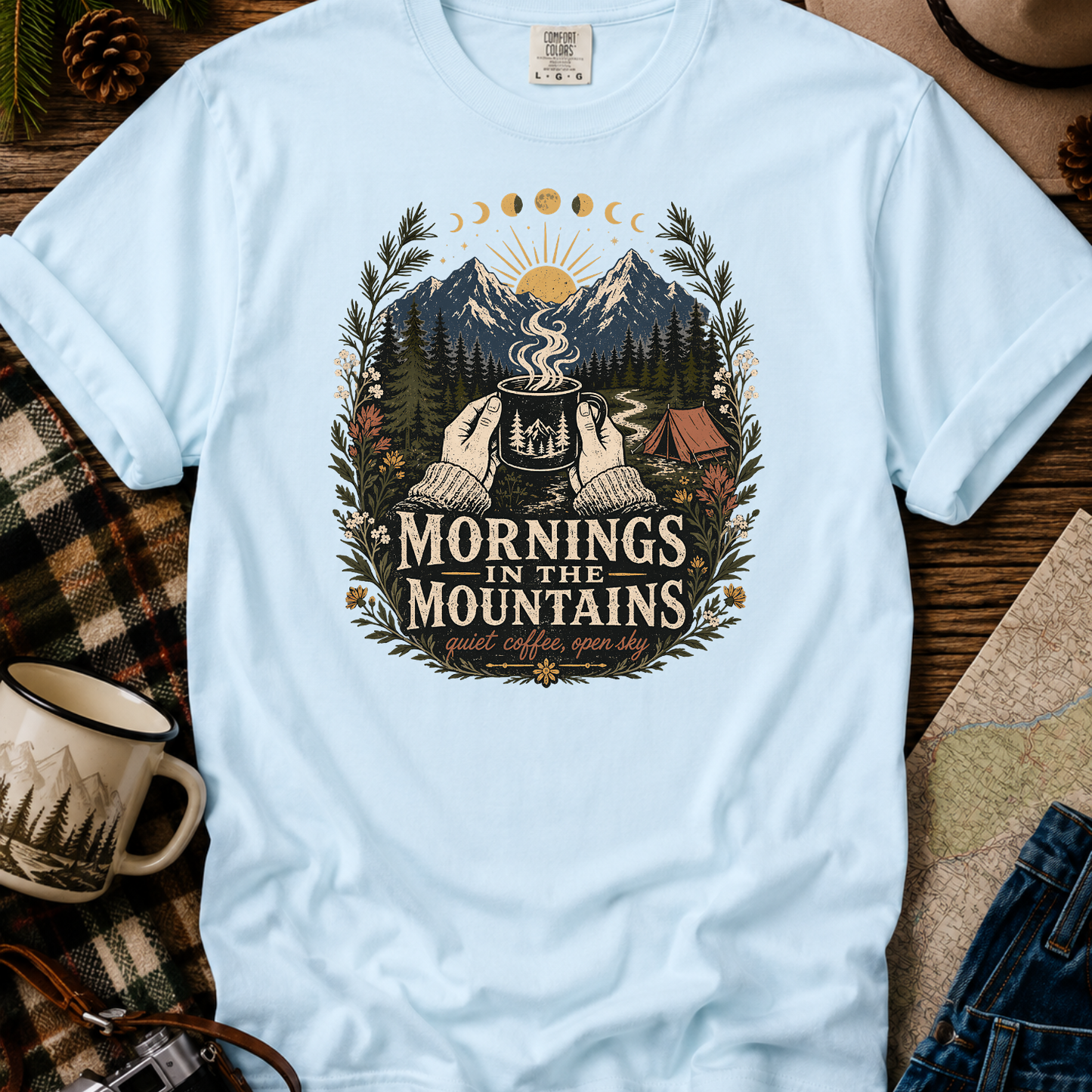 Mornings in the Mountains Graphic T-Shirt