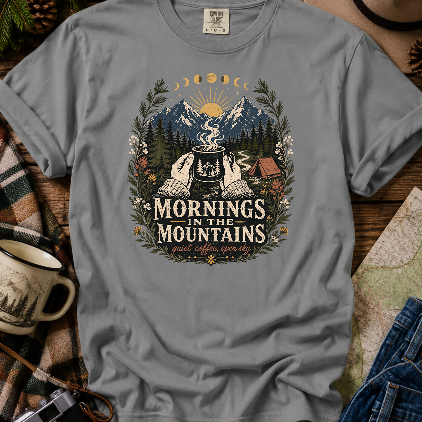 Mornings in the Mountains Graphic T-Shirt