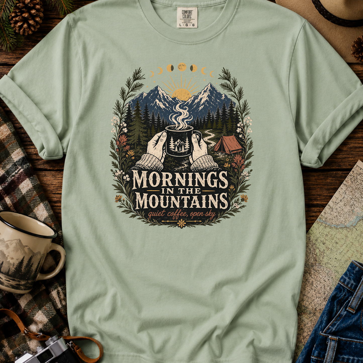 Mornings in the Mountains Graphic T-Shirt