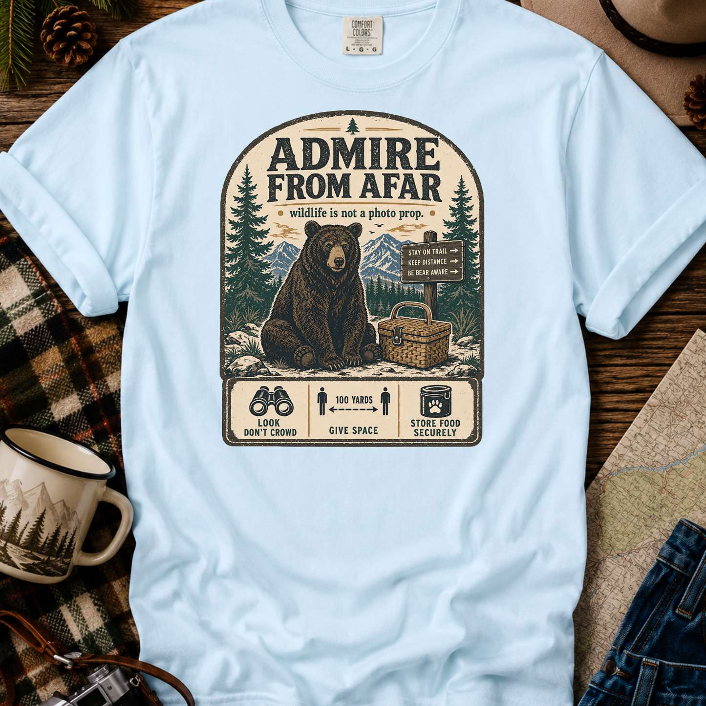 Bear Nature T-Shirt Vintage Outdoor Graphic Tee
