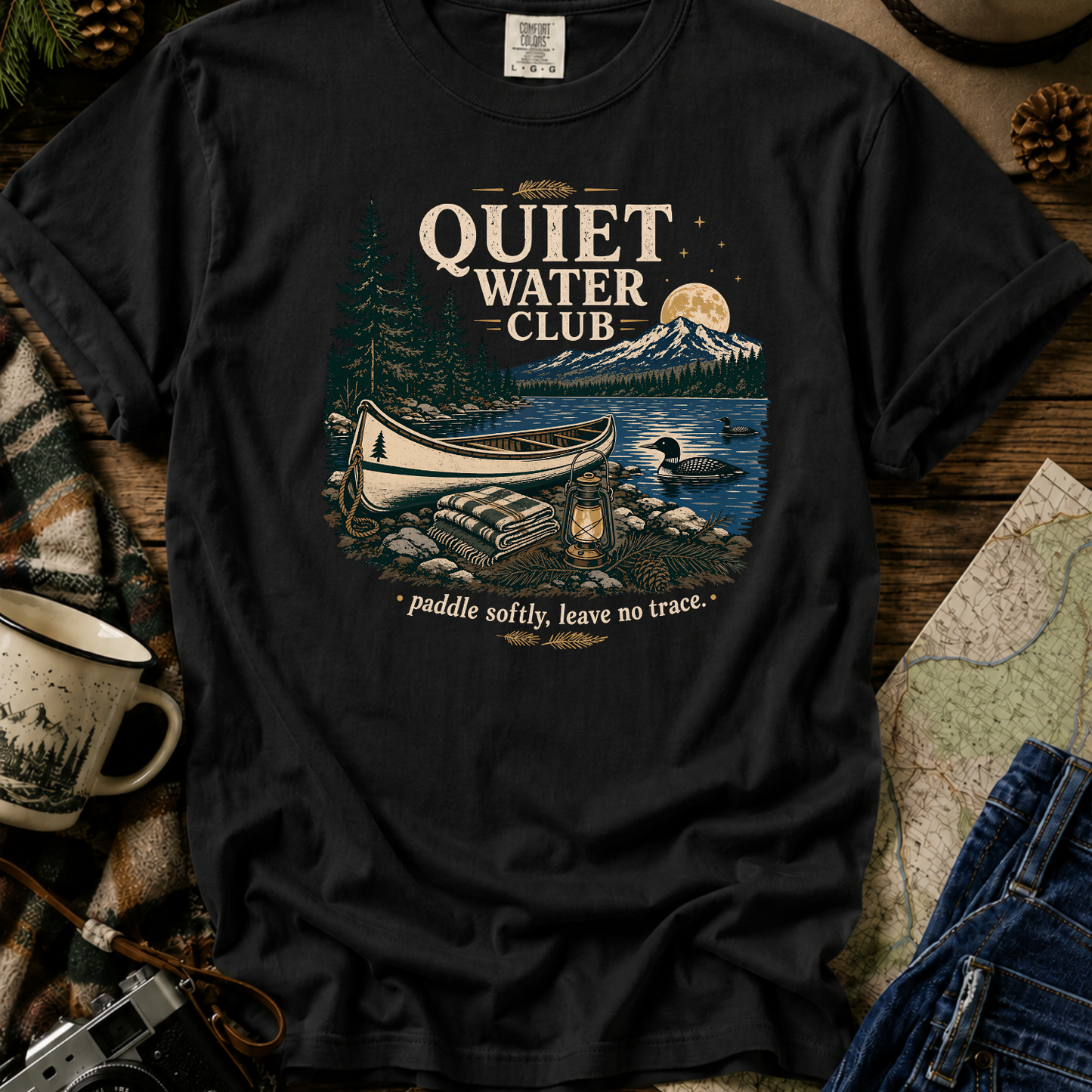 Quiet Water Club Canoe T-Shirt