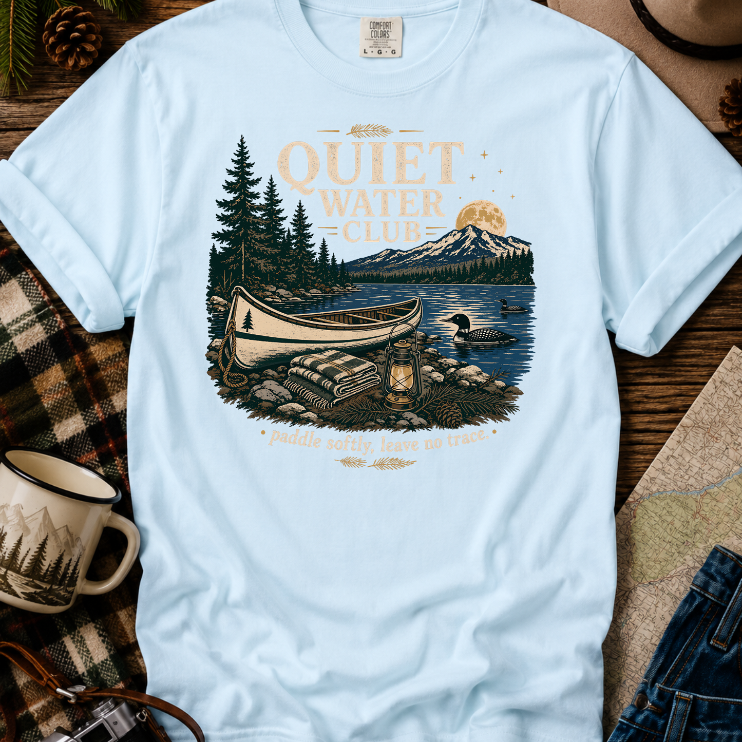 Quiet Water Club Canoe T-Shirt