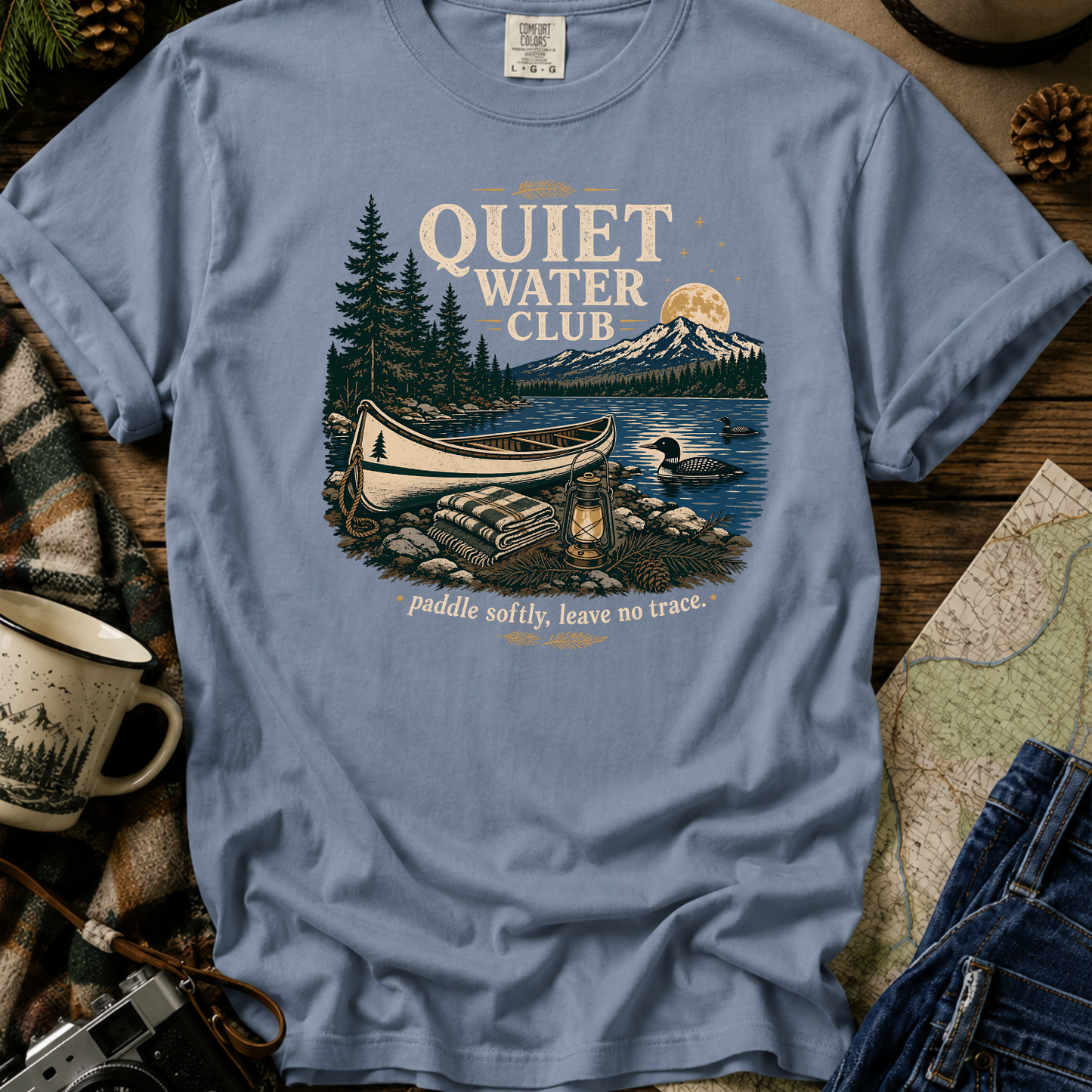 Quiet Water Club Canoe T-Shirt