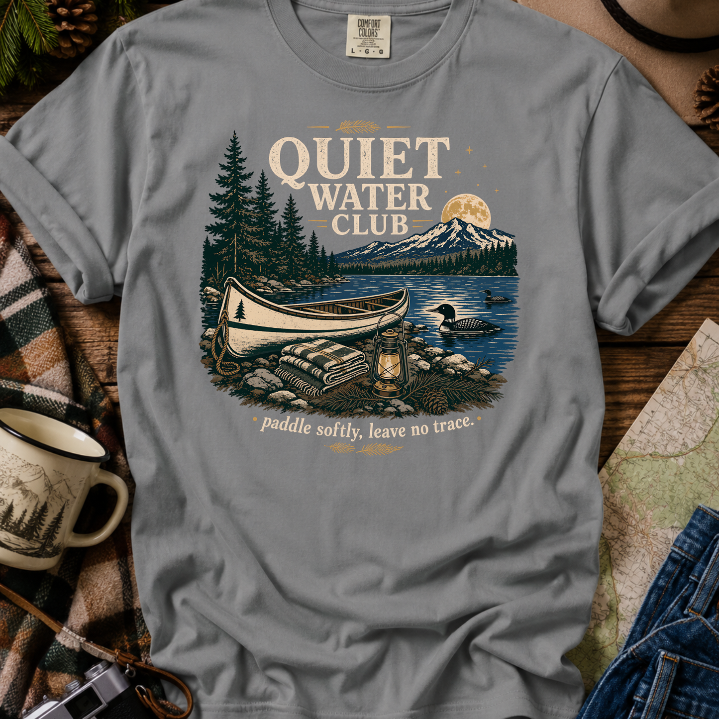 Quiet Water Club Canoe T-Shirt