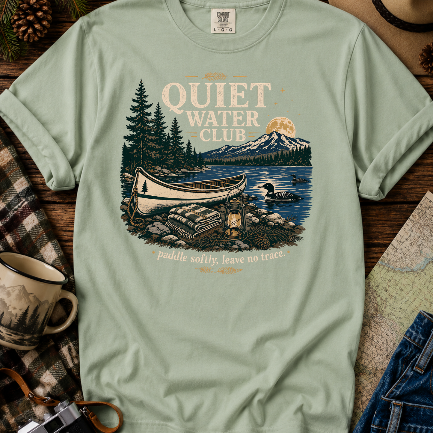 Quiet Water Club Canoe T-Shirt