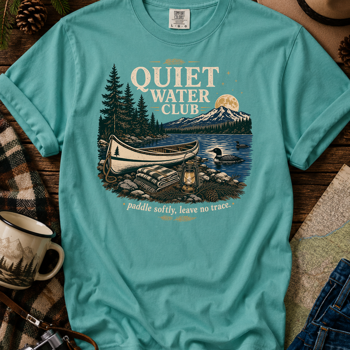Quiet Water Club Canoe T-Shirt