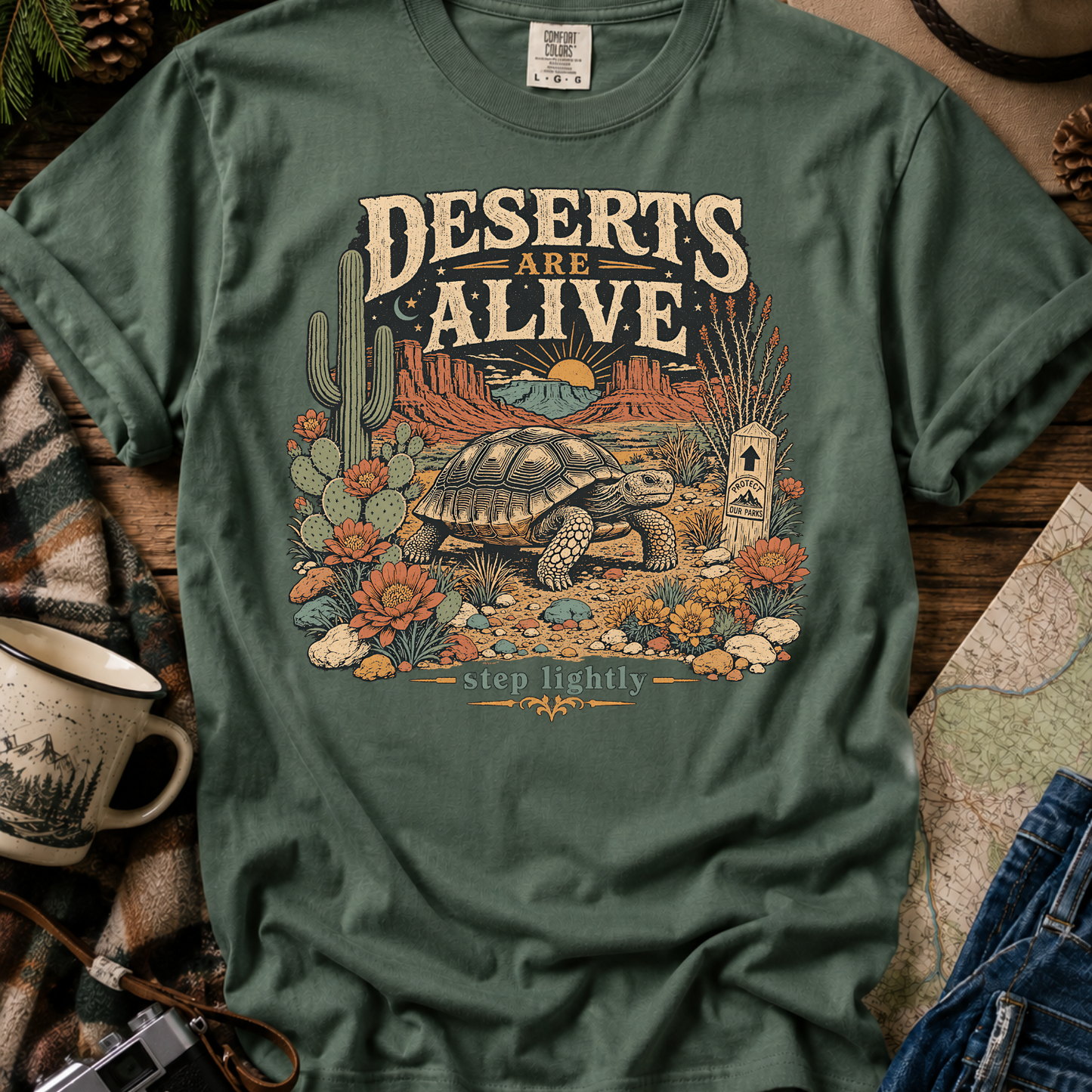 Vintage Desert Scene T- shirt