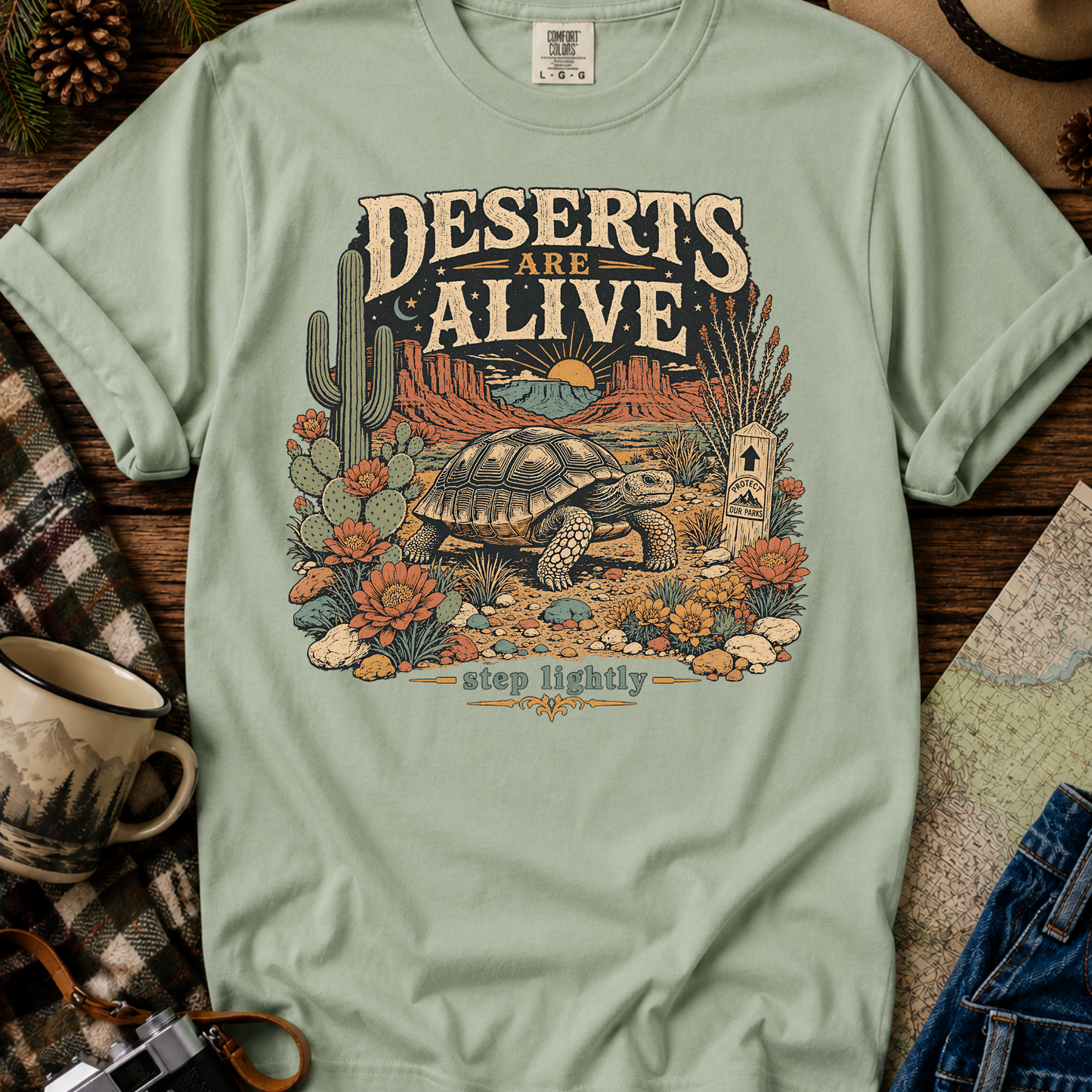 Vintage Desert Scene T- shirt