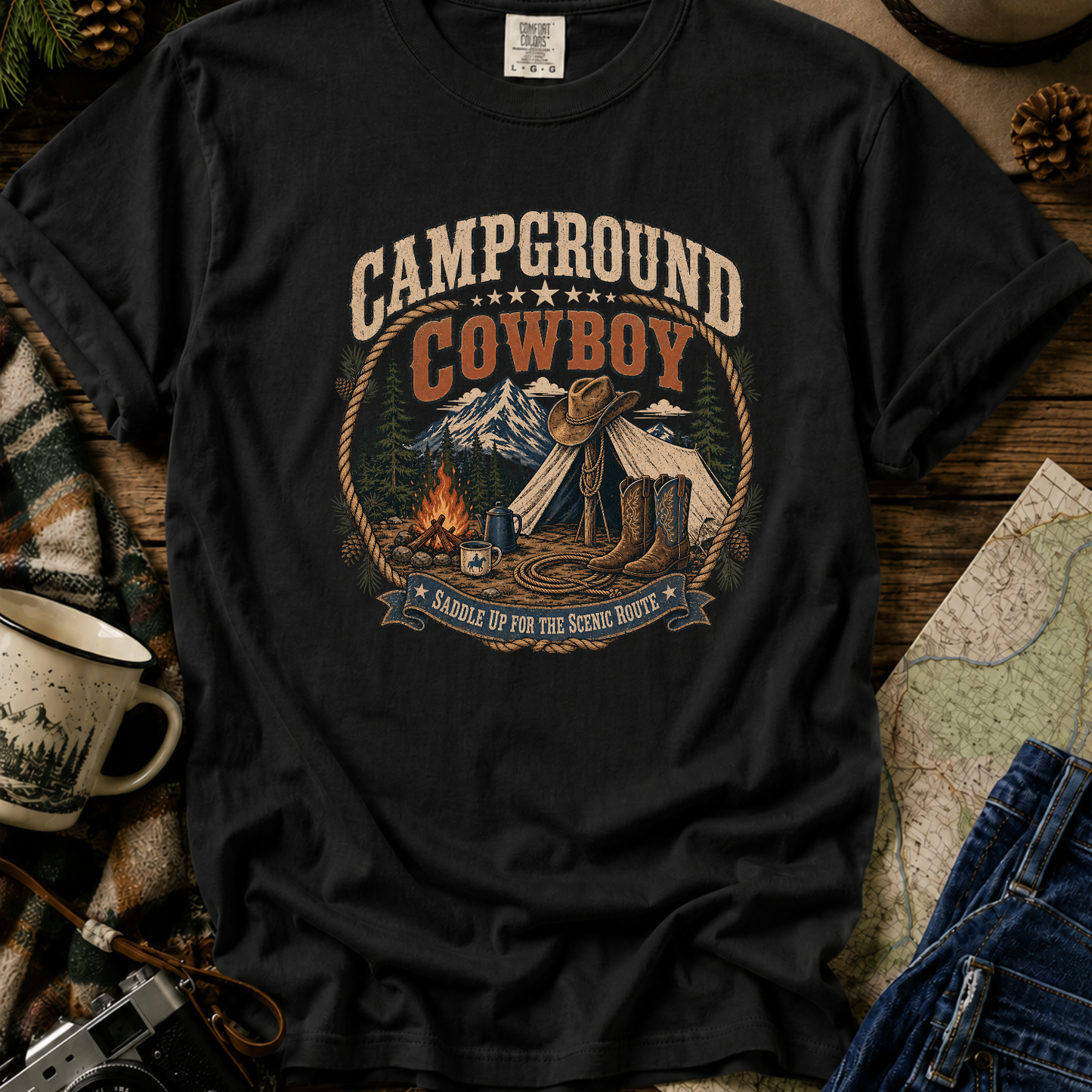 Campground Cowboy T-Shirt