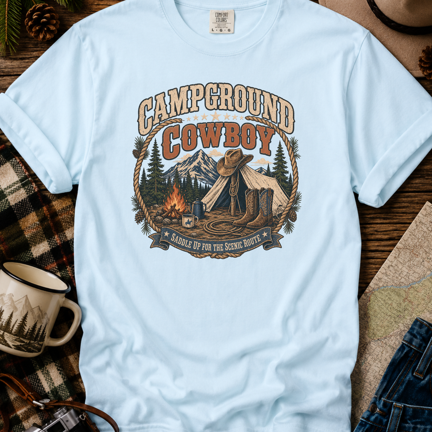 Campground Cowboy T-Shirt