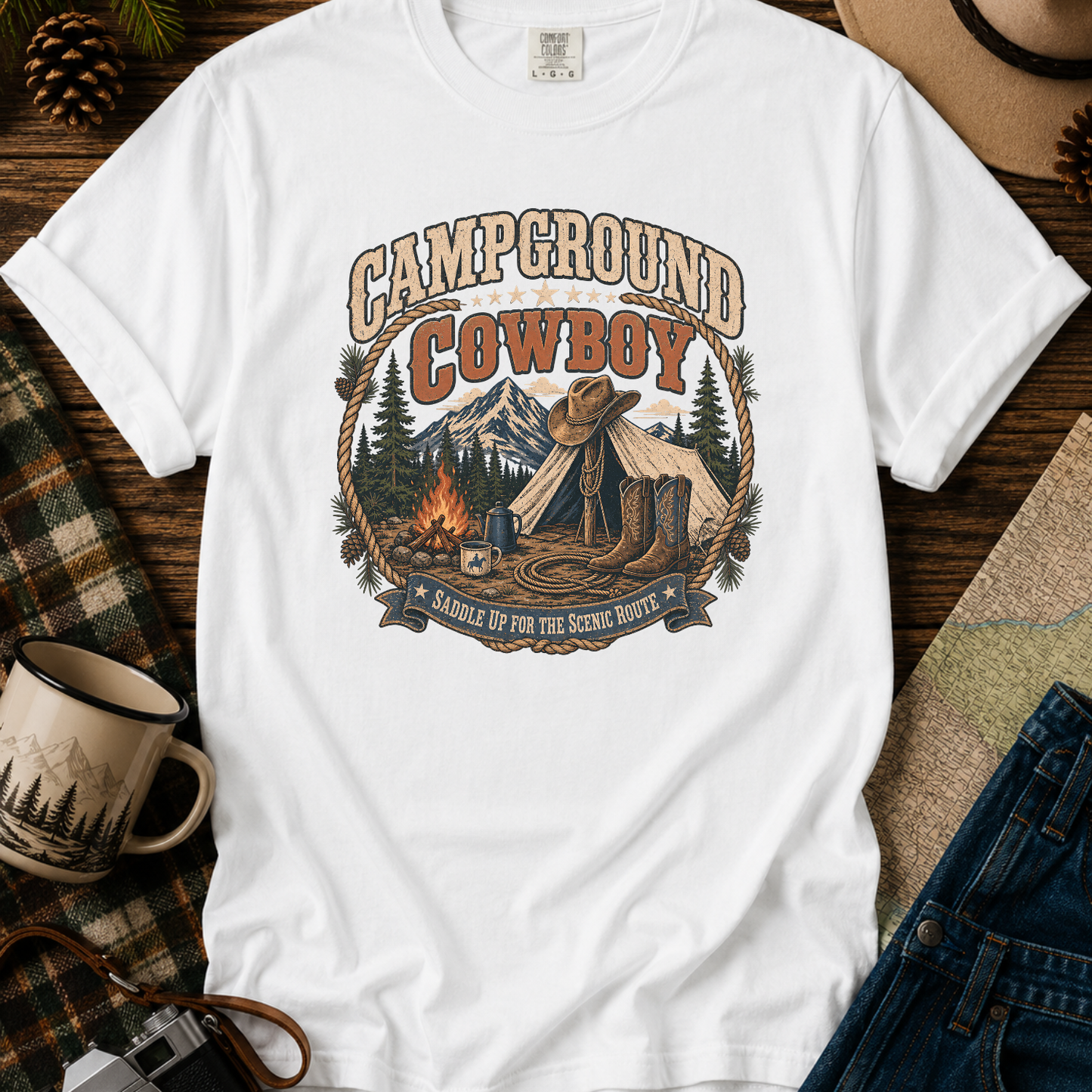 Campground Cowboy T-Shirt