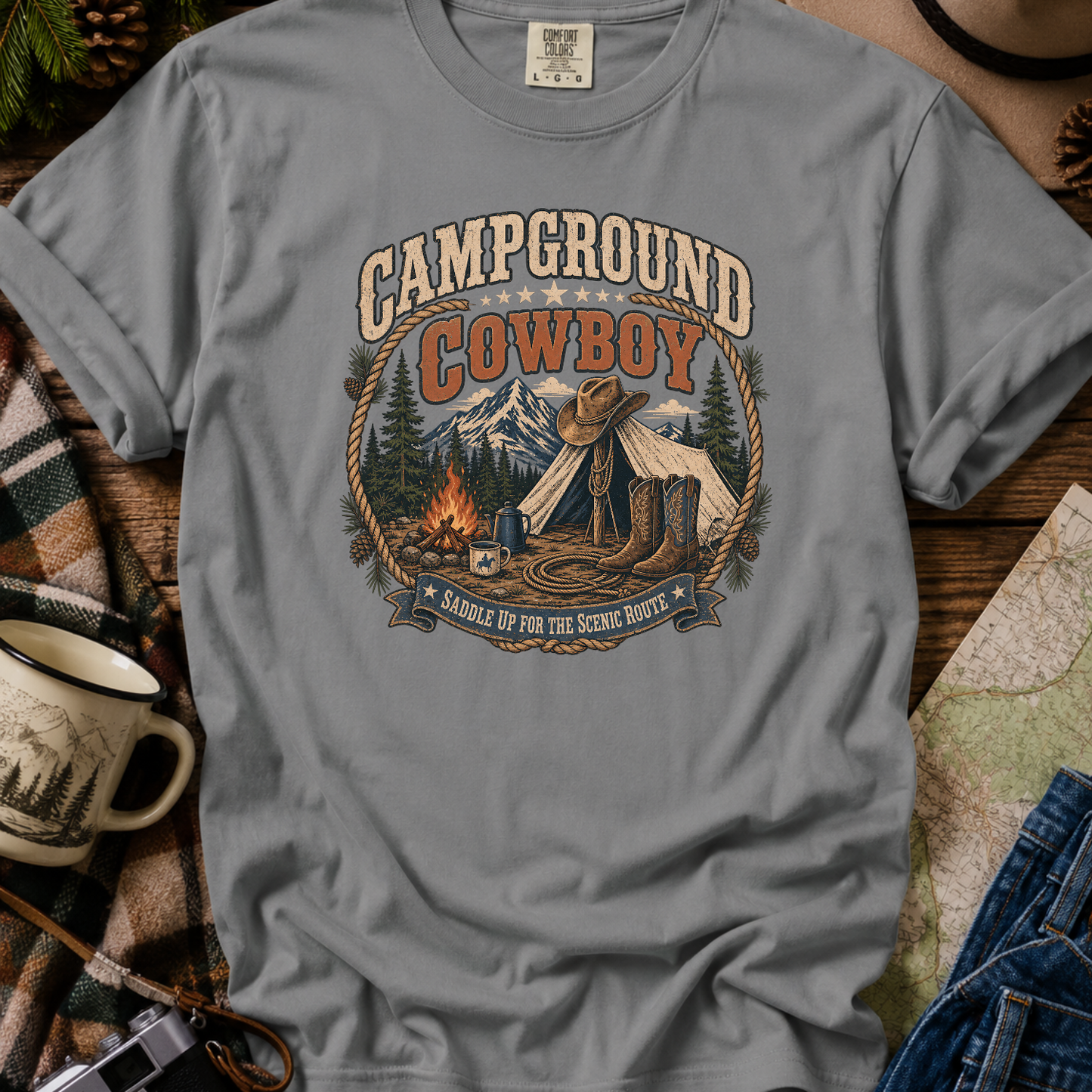 Campground Cowboy T-Shirt