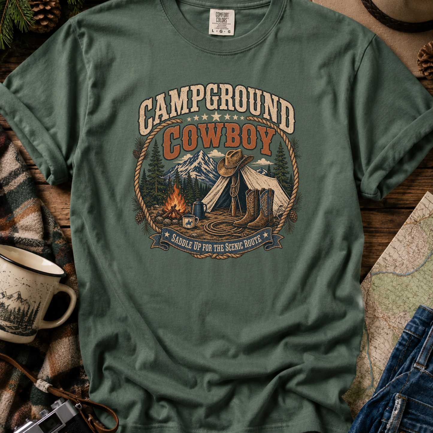 Campground Cowboy T-Shirt