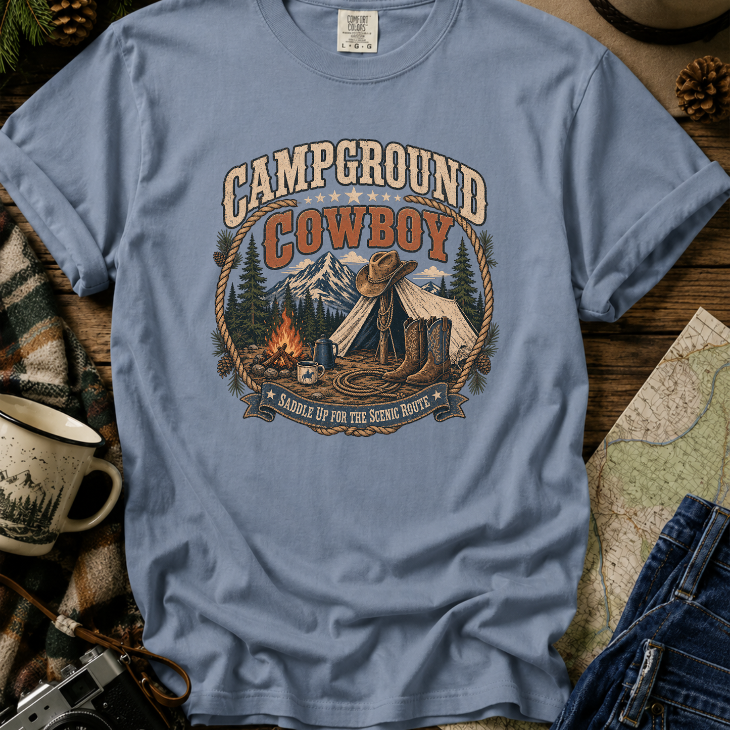 Campground Cowboy T-Shirt