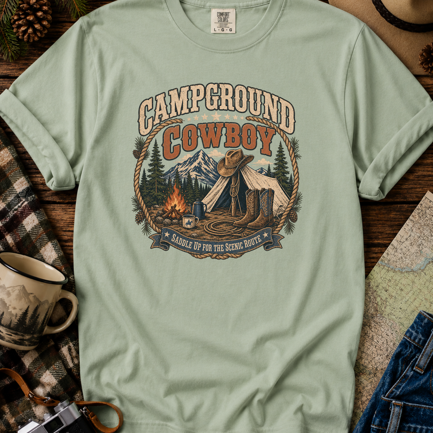Campground Cowboy T-Shirt