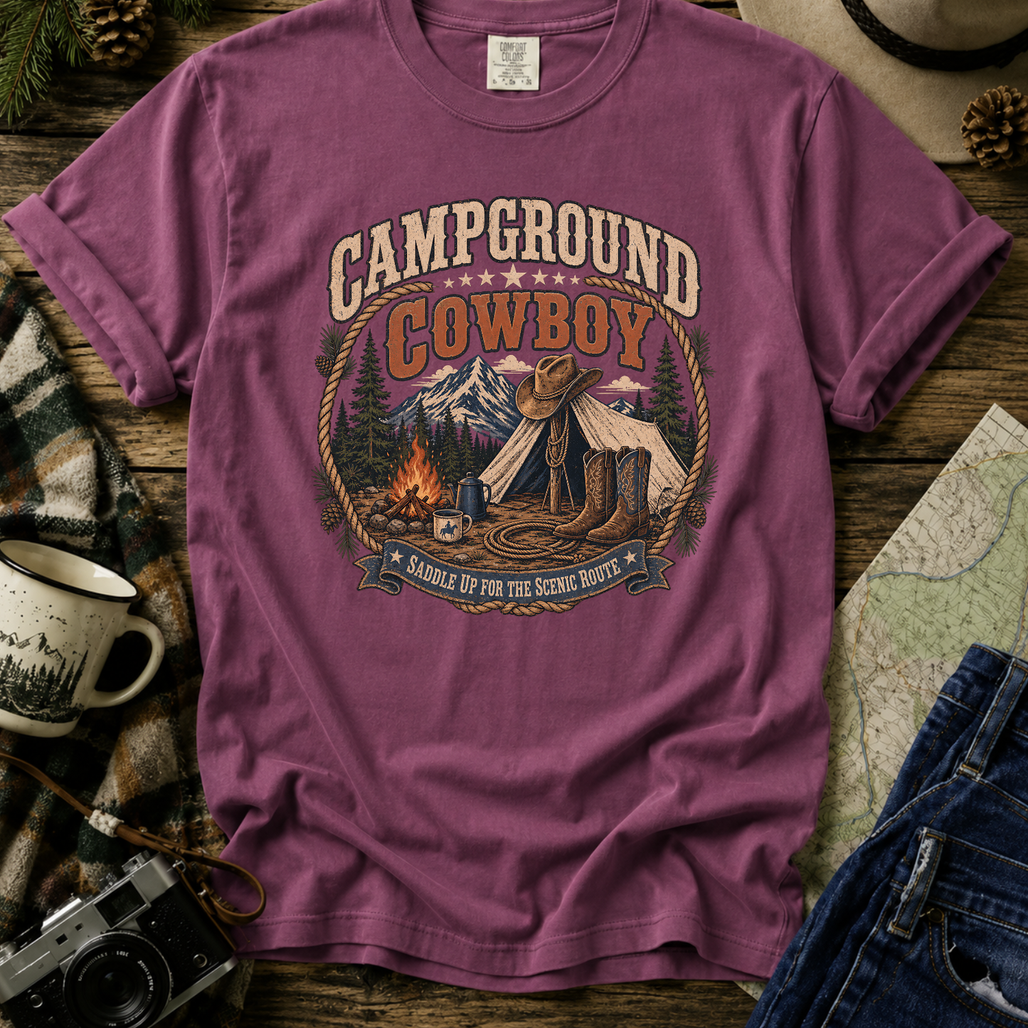 Campground Cowboy T-Shirt