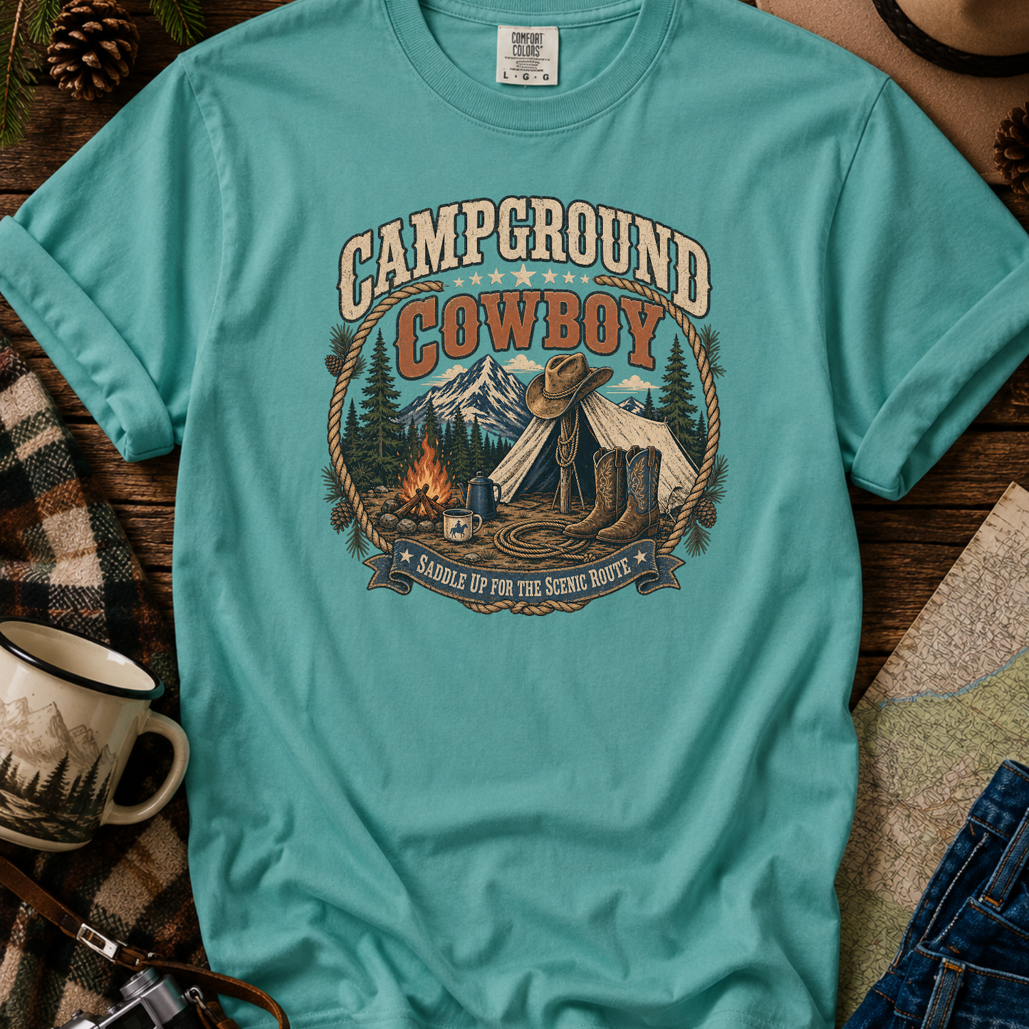 Campground Cowboy T-Shirt
