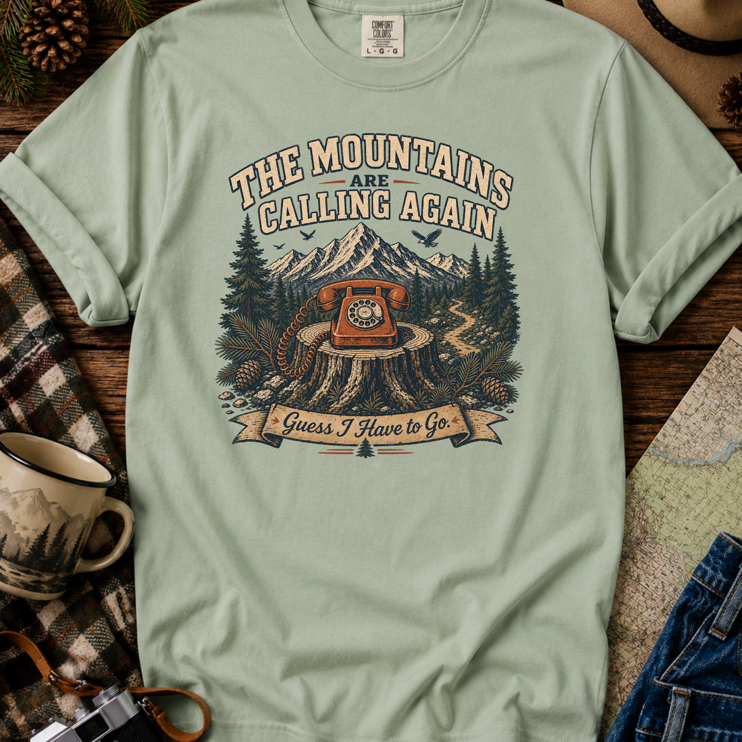 The Mountains Are Calling T‑Shirt