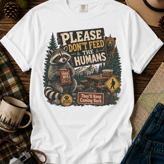 Raccoon Camping Graphic T-Shirt
