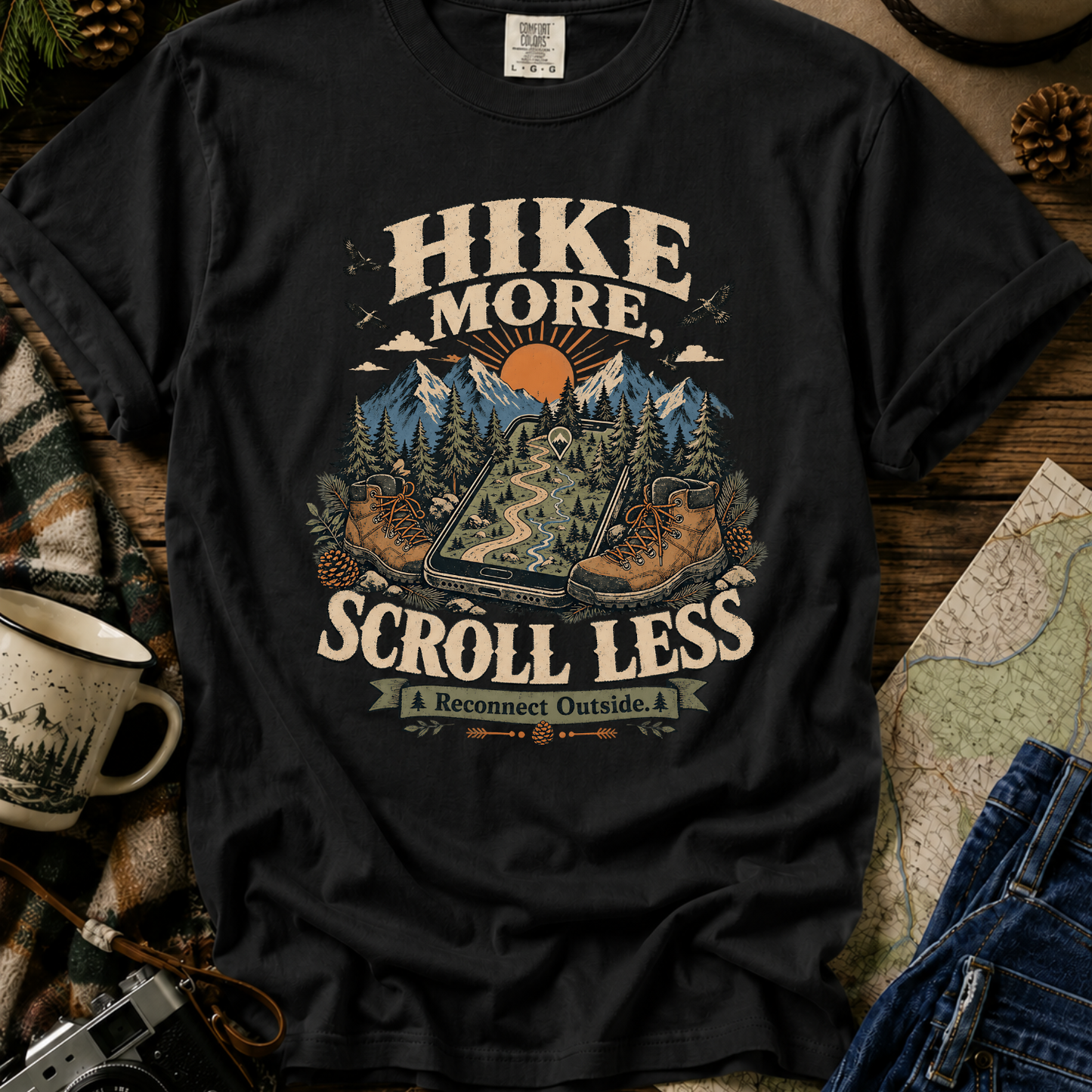 Hike More Scroll Less T-Shirt
