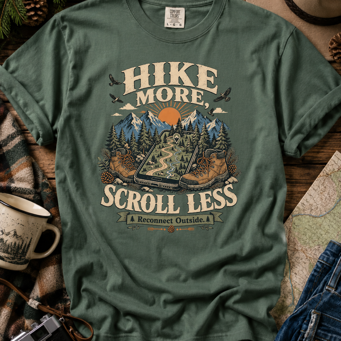 Hike More Scroll Less T-Shirt