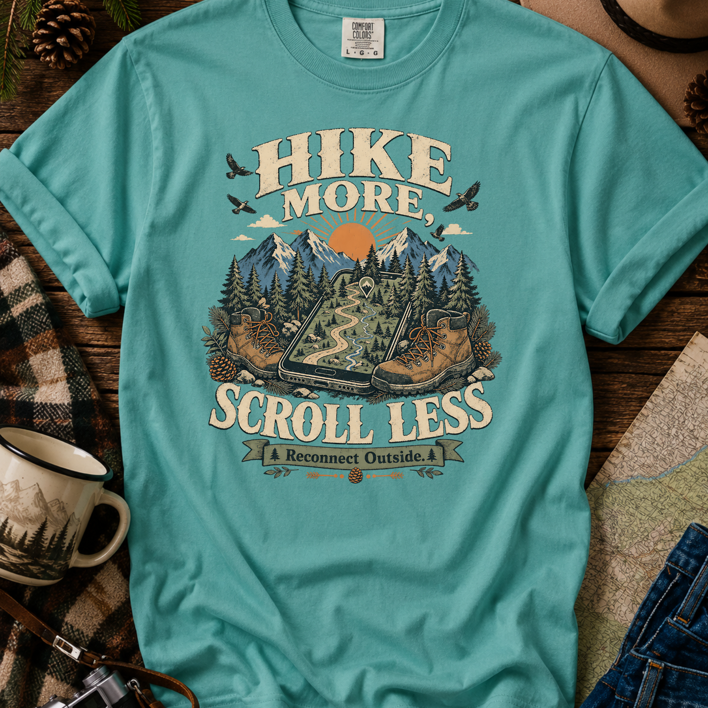 Hike More Scroll Less T-Shirt